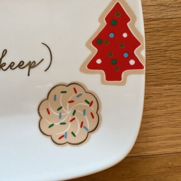 NWT Kate Spade Lenox Cookie Time Giving Plate Christmas Tray - Picture 5 of 9